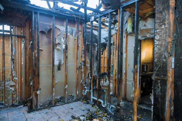 Professional Emergency Fire Cleanup technician working in Sharpsburg, NC